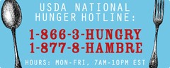 USDA National Hunger Hotline Illustration