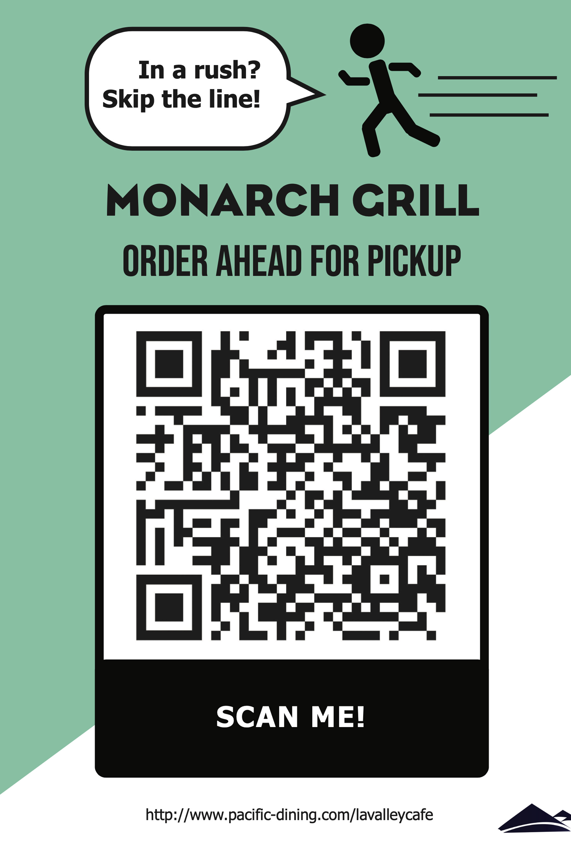 Contactless Ordering Layout Monarch Cafe