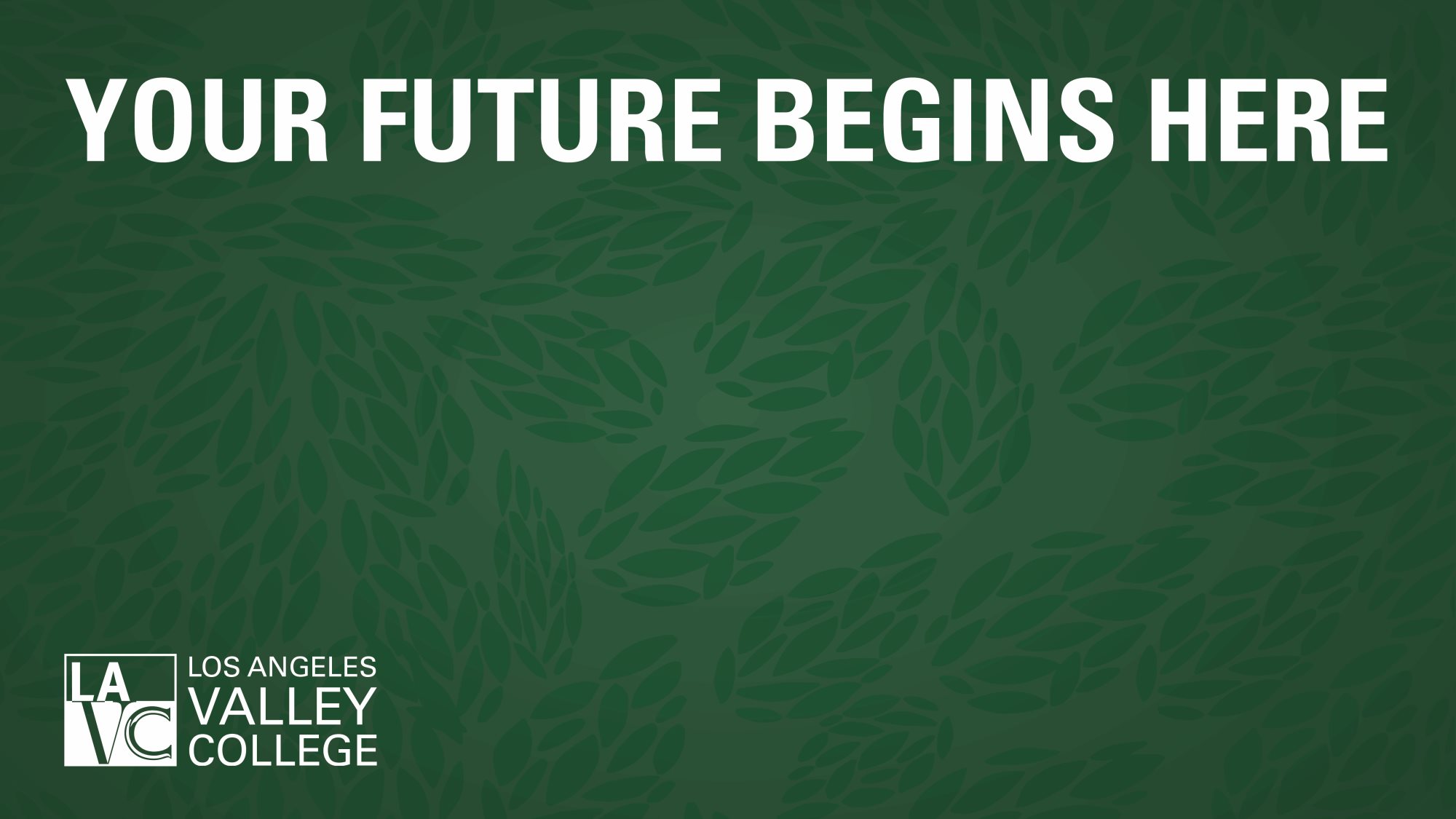 Your Future Begins Here Zoom Green Background