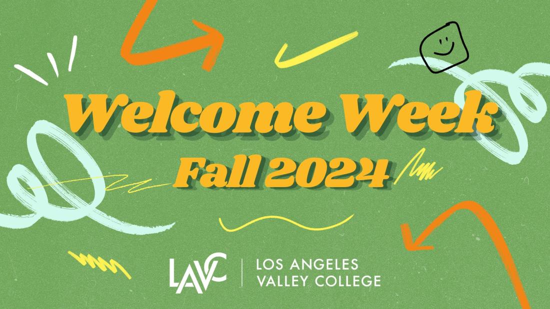 a poster with the words welcome week on it