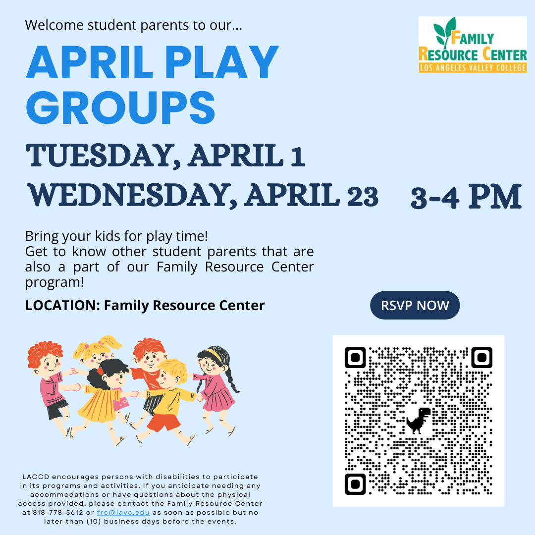 April Playgroup flyer